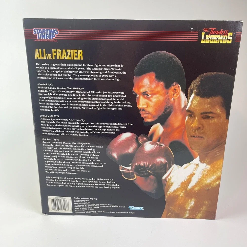 Hasbro Kenner Starting Lineup Timeless Legends Ali v Frazier Boxing Figures Set